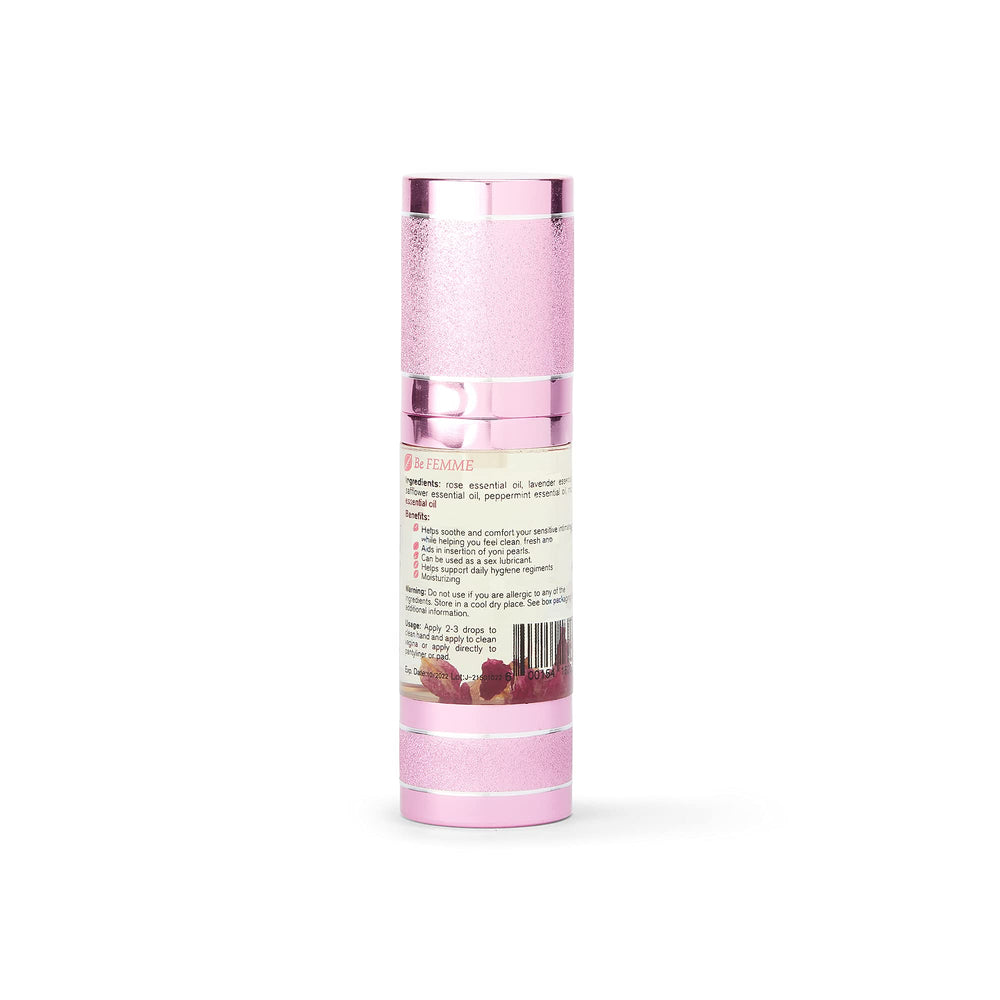 Femme Detox Yoni Oil bottle on white background