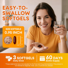 Ingredients chart for pumpkin seed oil and saw palmetto capsules