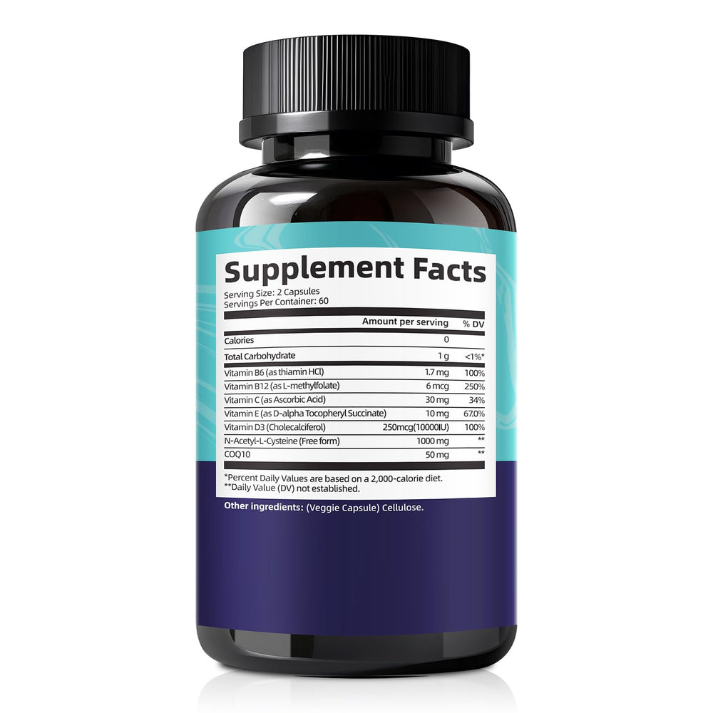 Dosage tips image showing two capsules daily