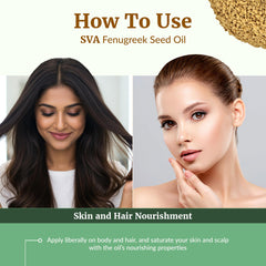 Fenugreek oil for skin care, moisturizing and non-greasy finish