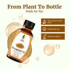 Fenugreek oil for hair care and scalp massage