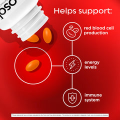 Feosol Complete iron caplets showing heme and non-heme iron