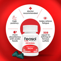 Feosol Original packaging indicating made in the USA