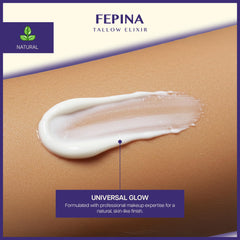 FEPINA grass-fed tallow texture highlights fast-absorbing moisture
