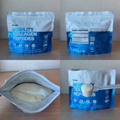 Mixed beverage with Fernes Mobility powder ready for keto or paleo routines.
