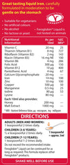 Side view of Feroglobin liquid bottle