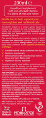 Feroglobin nutrition information and contents