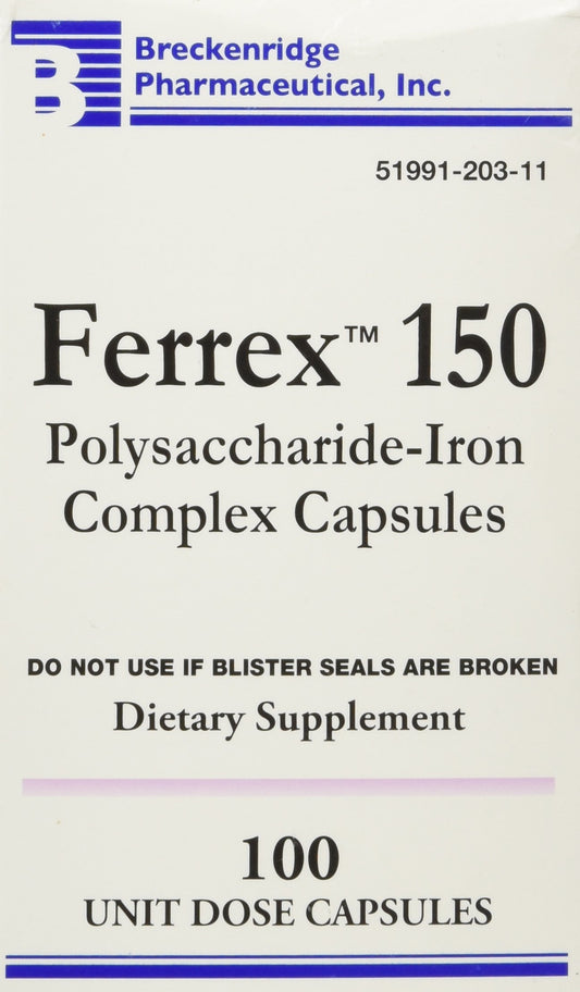 Ferrex 150 Capsules bottle front view