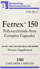 Ferrex 150 Capsules bottle front view