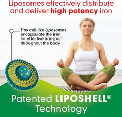 Vegan and Non-GMO iron supplement badge graphic