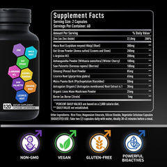 Ginseng and lion's mane herbs in the formula