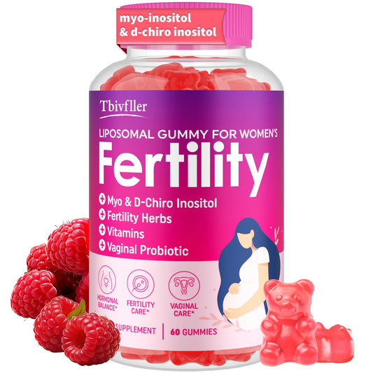 Packaging image for Fertility Supplements for Women Raspberry Gummies