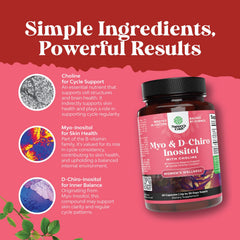 Fertility and cycle support with inositol and choline for women