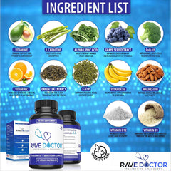 Festival-goer taking Rave Doctor 5-HTP during event