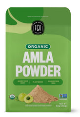 FGO Organic Amla Powder Amalaki 16oz Pack of 1 resealable bag