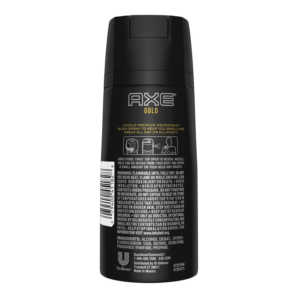 FIYY6VC Axe Gold Oud Wood and Dark Vanilla pack of 2 for convenient freshness on the go