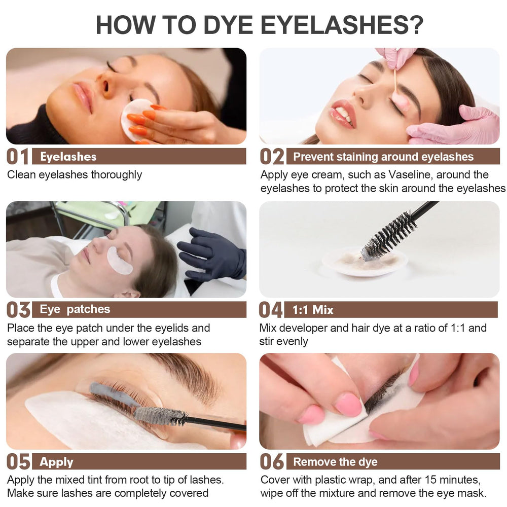 FIAHNG brow color kit mix container for quick tinting at home.