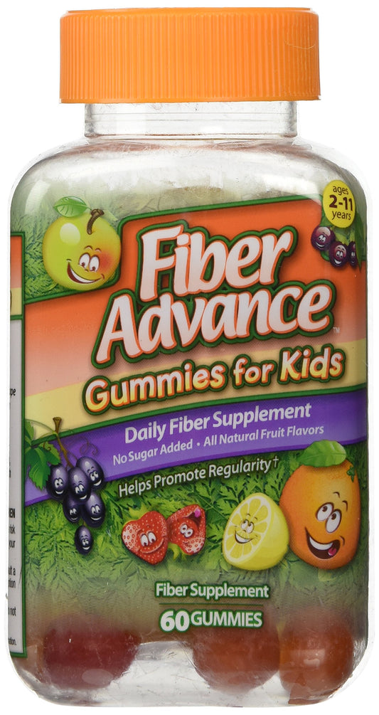 Hero image: Fiber Advance Gummies for Kids 60-count bottle