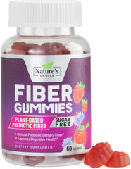 Bottle of Fiber Gummies 4g sugar-free prebiotic gummies