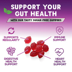 Bottle label highlighting 60 gummies