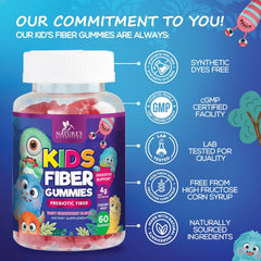 Nutrition label highlighting 4g fiber per serving