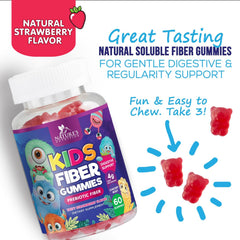 Ingredients panel for Fiber Gummies for Kids