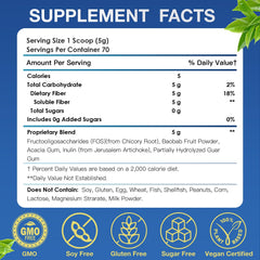 Packaging with gluten-free, sugar-free, vegan, unflavored labels