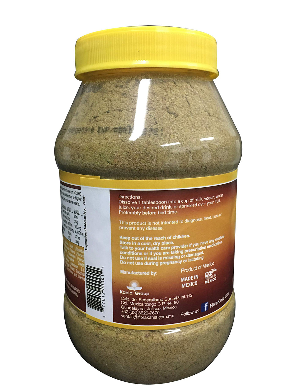 Serving scoop with Fibrakania powder