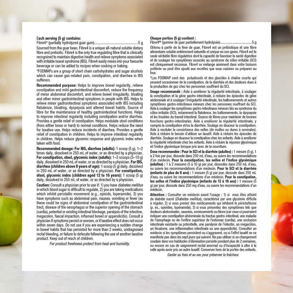IBS relief concept - happier gut with Fibre4