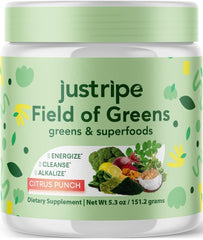 Organic spirulina in Field of Greens powder