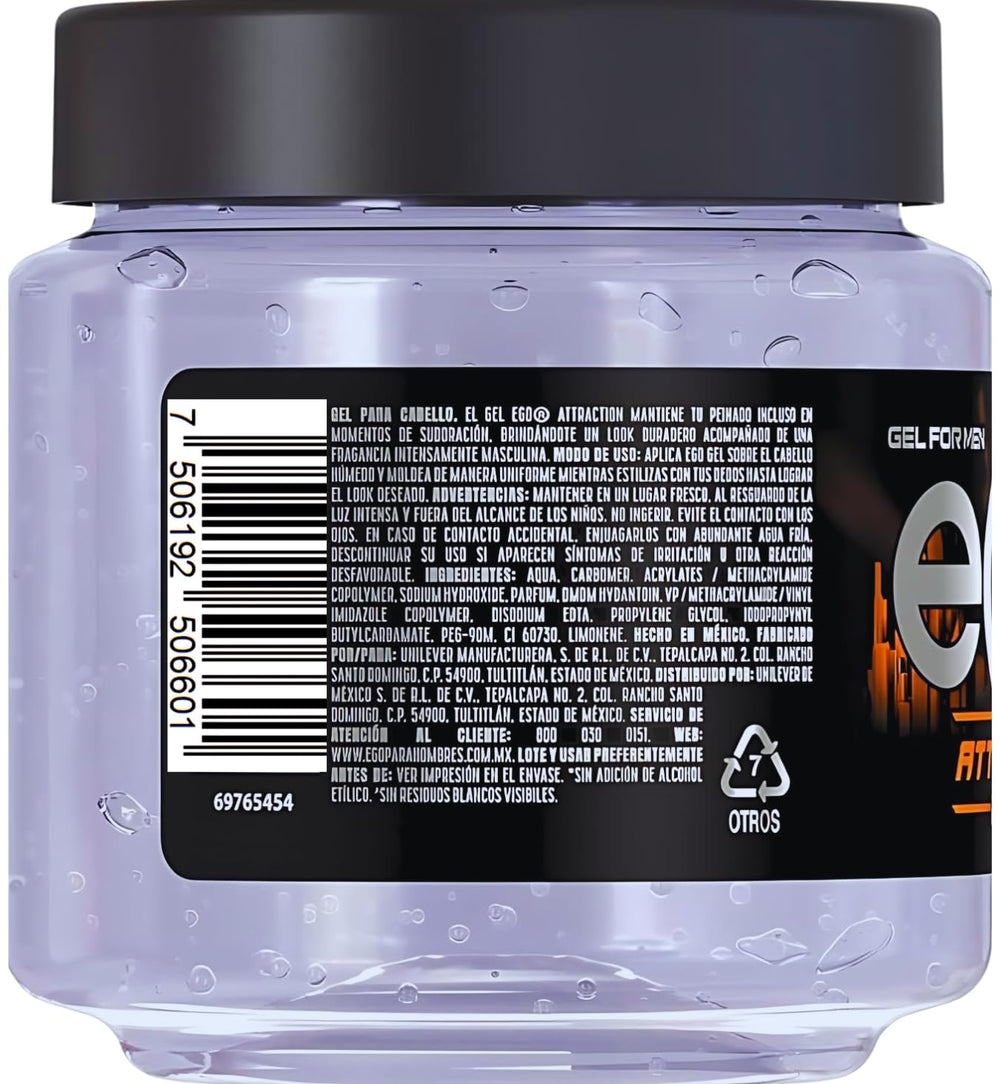 Exclusive men’s styling gel, easy to apply for quick grooming.