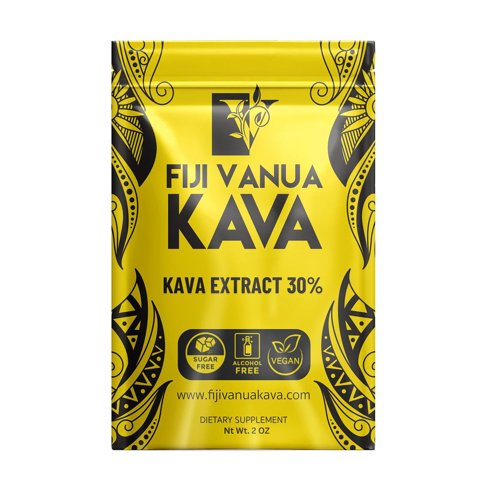 Canister of Fiji Vanua Kava 30% kavalactone extract powder