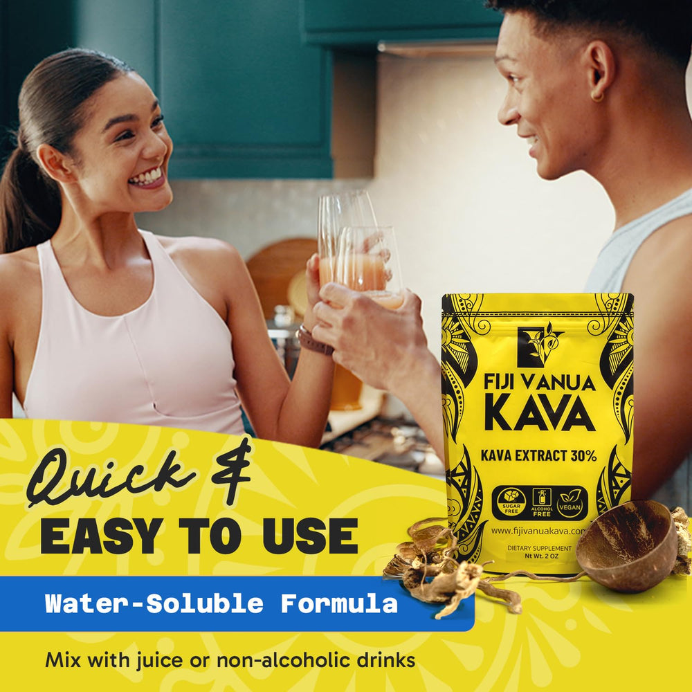 Close-up of ultra-fine Fiji Vanua Kava powder texture