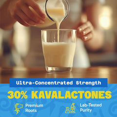 Kava drink prepared using Fiji Vanua Kava powder