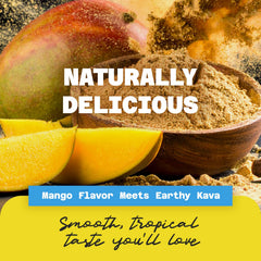 Ingredients panel showing 100% dehydrated kava juice