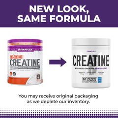 FINAFLEX Pure Creatine tub with NSF Certified seal indicating quality.