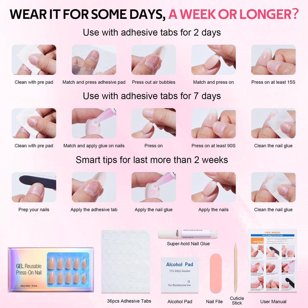Findigit press-on nails support daily tasks like typing and cooking