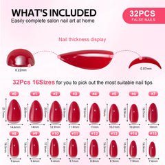 Findigit nail glue and tabs included for flexible wear options.