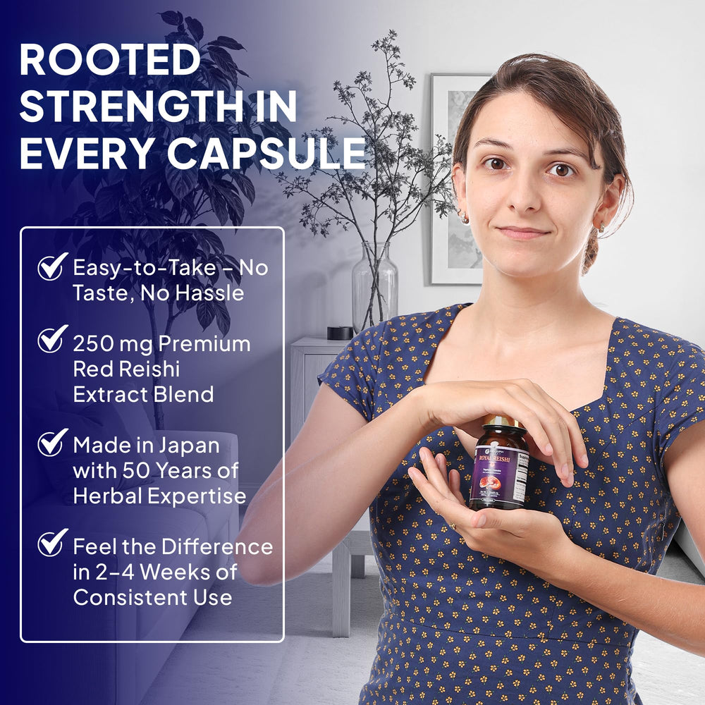 Metabolic balance support with Reishi capsules