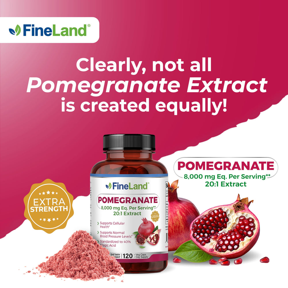 4-month supply of FineLand Pomegranate Extract capsules
