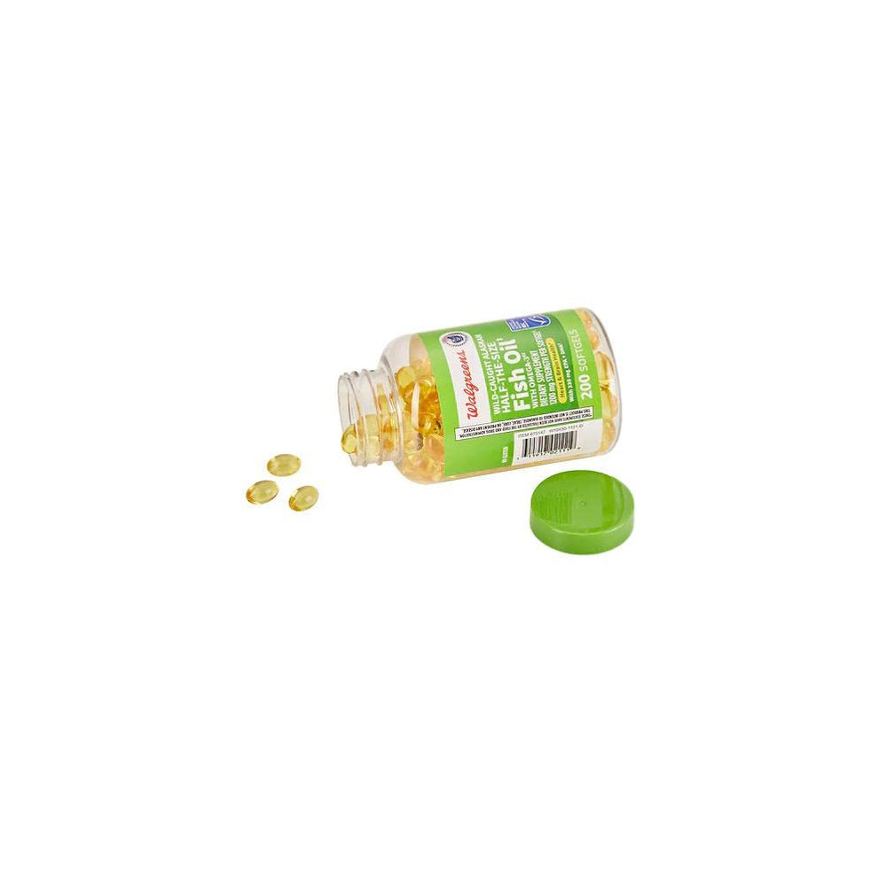 1200 mg omega-3 per softgel badge on bottle