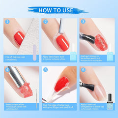 Finger Secret kit contents laid out for easy DIY manicure.