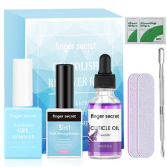 Finger Secret Gel Remover Kit for fast, gentle nail gel removal.