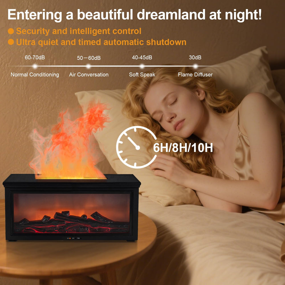 Whisper-quiet ultrasonic diffuser releasing fine mist