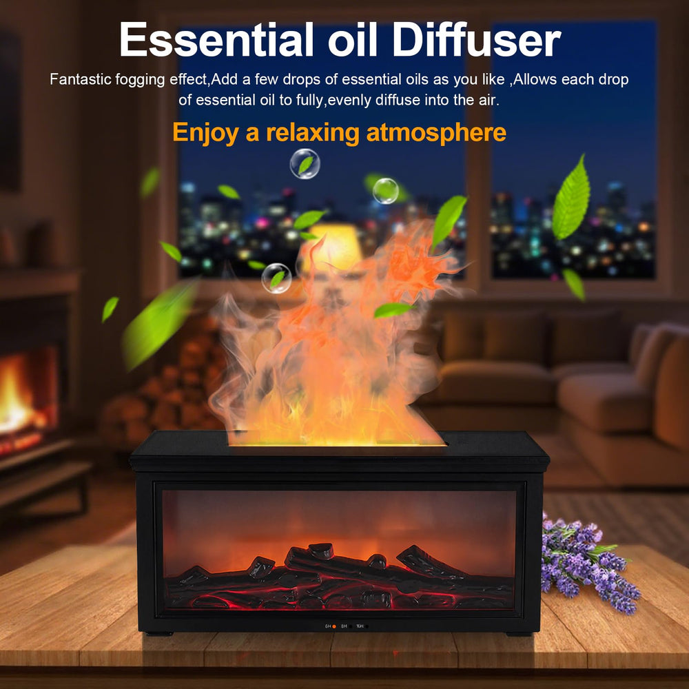 Ambient ember flame effect cycling through colors