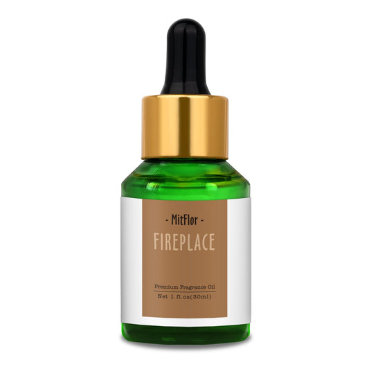 MitFlor Fireplace Fragrance Oil 30ml bottle ready for diffusers