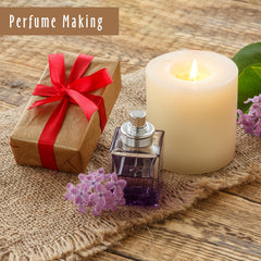 UV-protected glass bottle of MitFlor fragrance oil