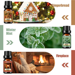 Fireplace scented oil 6x10ml