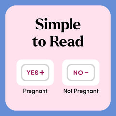 Graphic illustrating detection of all pregnancy hormone forms