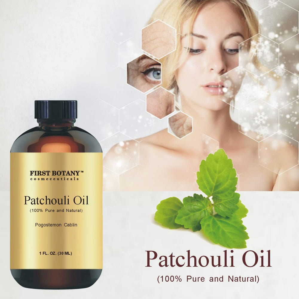 Patchouli oil used in aromatherapy blends from First Botany